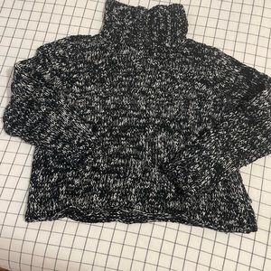 Eileen Fisher Organic Cotton Mock-Neck Sweater Size Medium